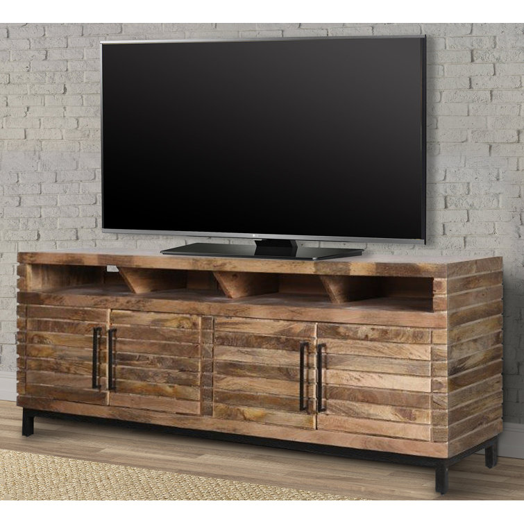 Foundstone™ Johnny Solid Wood TV Stand for TVs up to 88" & Reviews